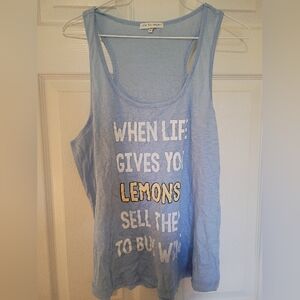 PJ Salvage Light Blue Tank/PJ Top XL Super Cute!